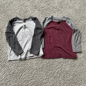 2 Toddler Henley Tees